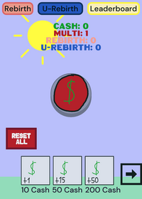 Cash clicker simulator (NEW WALLPAPER)