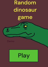 Random dinosaur game