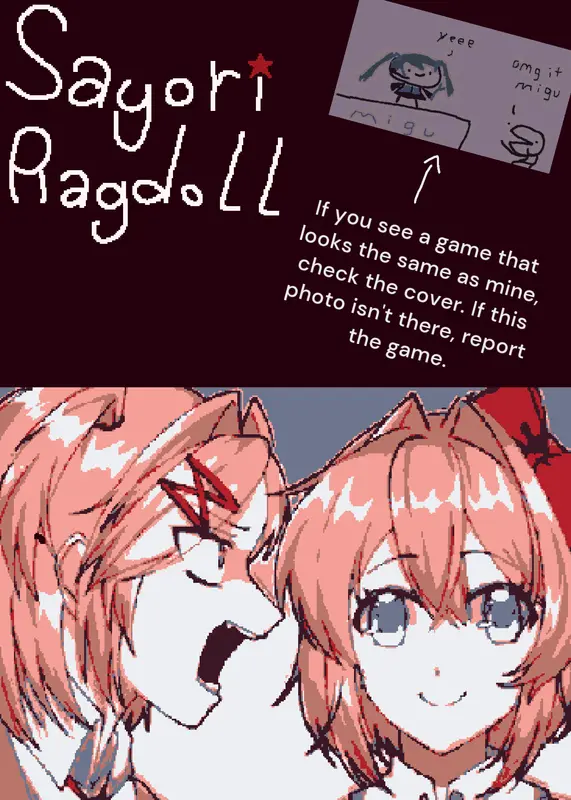 Sayori ragdoll by @ecos28