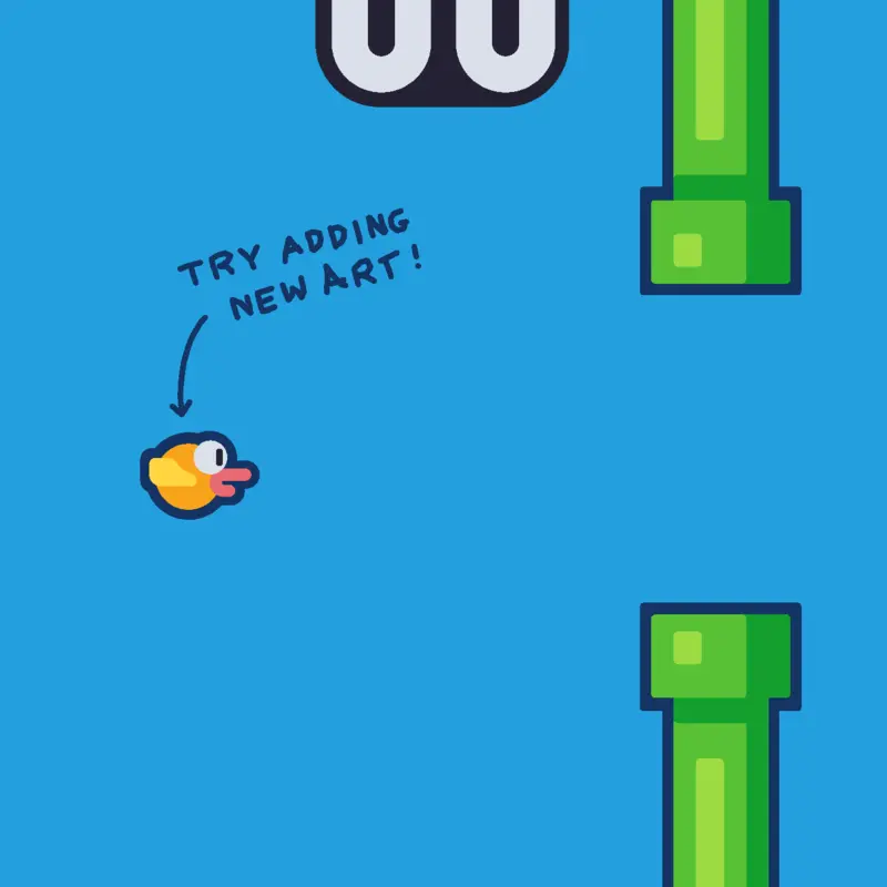 Flappy bird classic by @DETOS33333