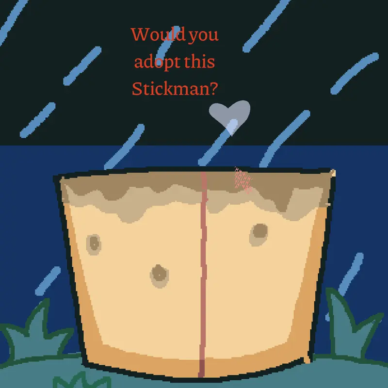 Do you want to chop stick man? by @falloutleslie