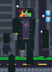 Titan tvman lost all of his arms and a leg