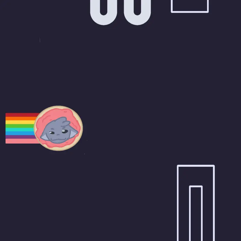 Nyan cat flappy bird!! by @SOMEWHATHUMAN