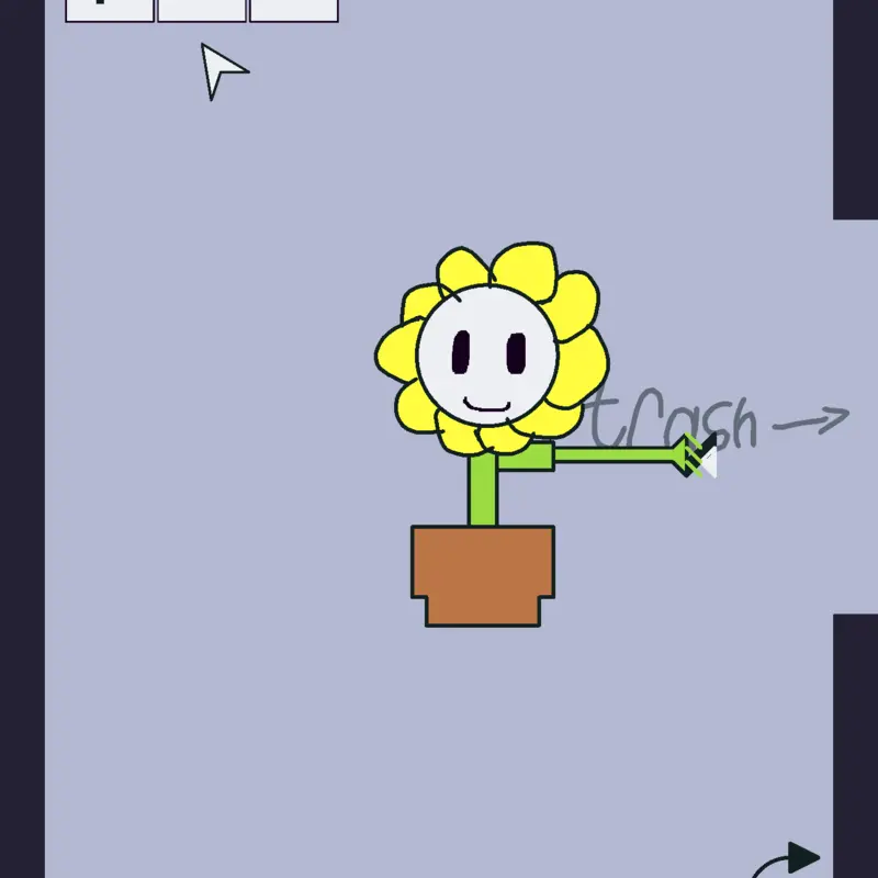 Flowey ragdoll by @susamongus111