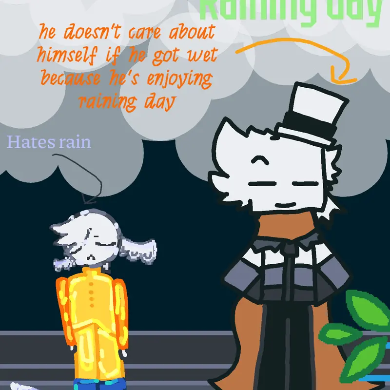 THEY HATEEEEE RAIN by @CRITTER_OFFICAL