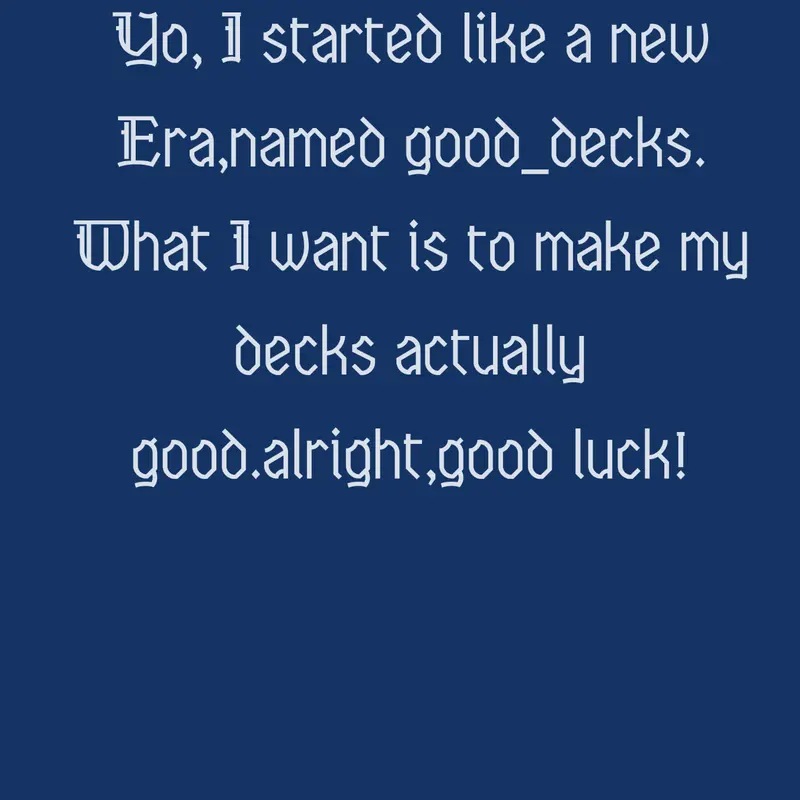 Good Decks by @Good_decks