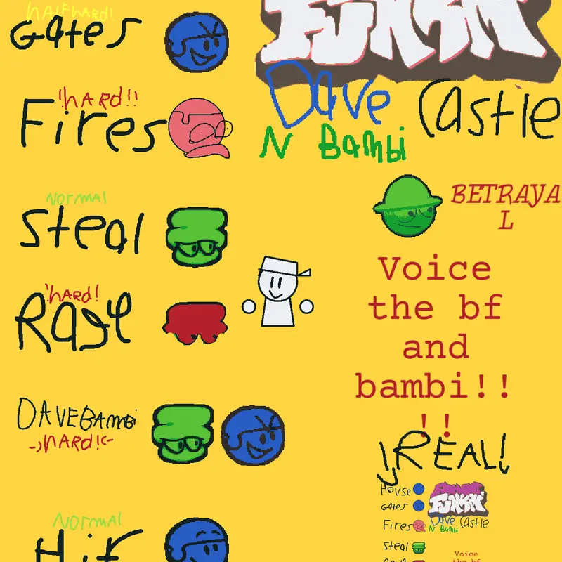 Fnf vs dave bambi by @lucasbonit
