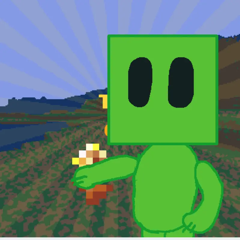 Green-Cube by @Lucas47943894_2