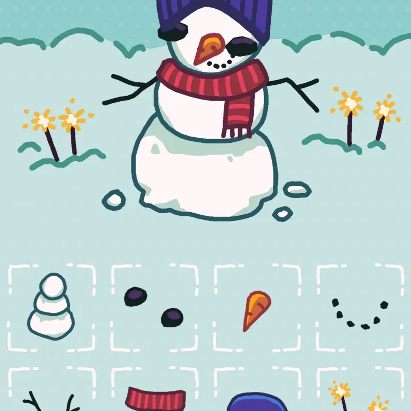 Weird snowman by @ahrhx