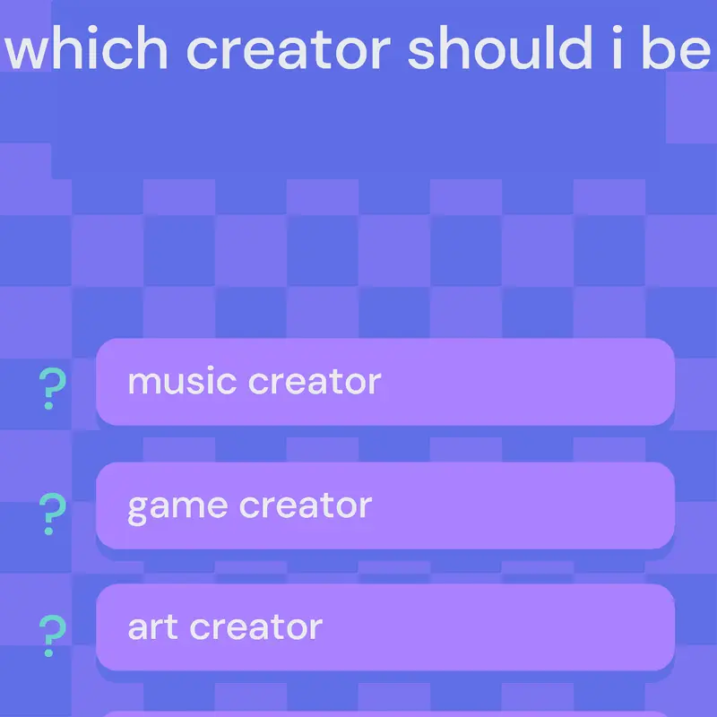 what creator should i be by @secret-agent101