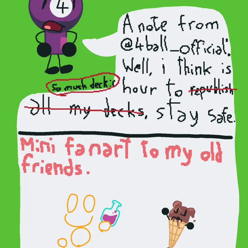 A-13 Grizly friends note message goodbye by @spookybackroomslover