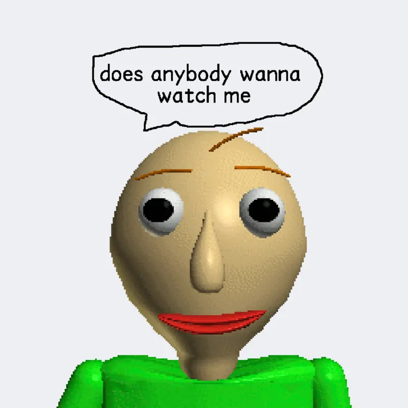 Baldi gameplay by @studio_cube