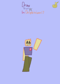 Draw your oc in delphinium 17!