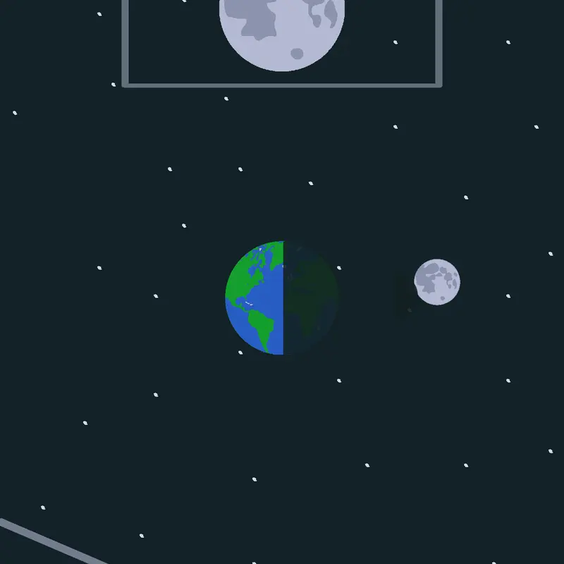 Moon and earth view by @SnowPlor
