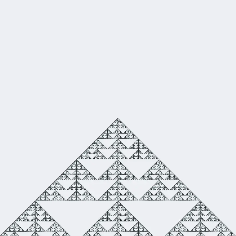 Fractal: Trinomial triangle modulo 2 by @stantri