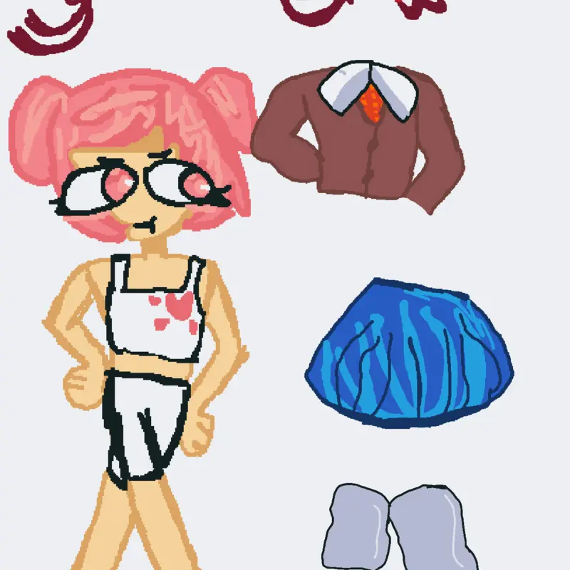 Natsuki dress up by @callme_yuri3