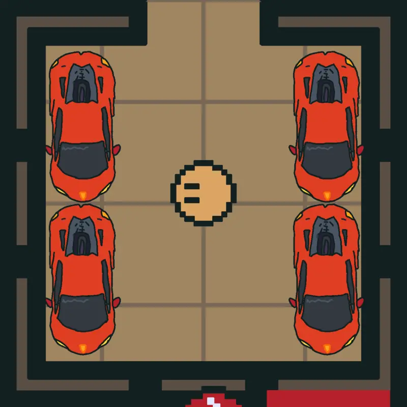 Roguelike but you drive a supercar by @coxinhastudios