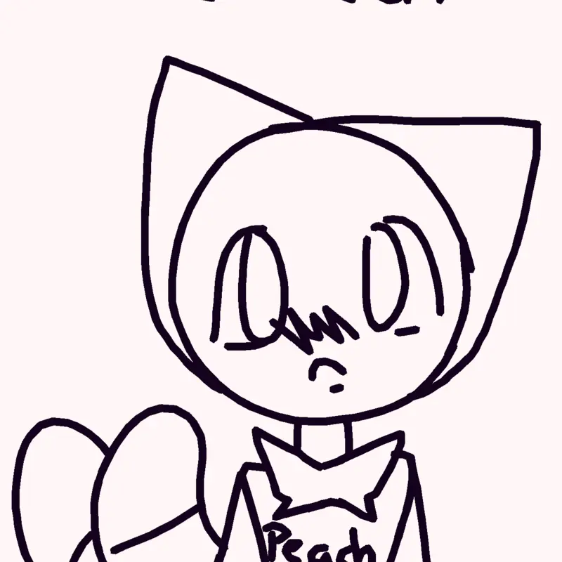 Peach_cat by @GOOMY_CAT