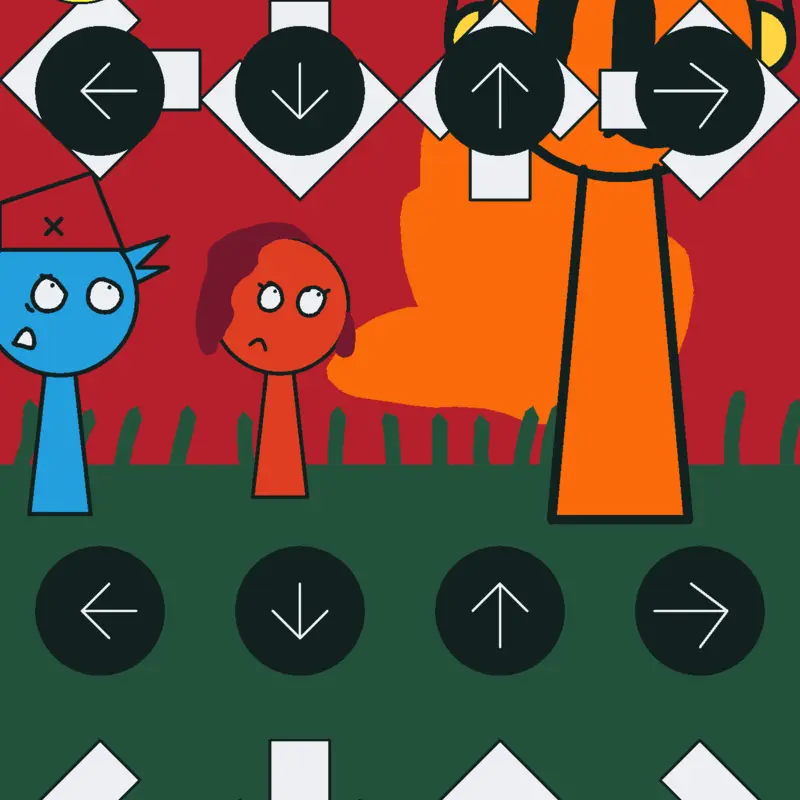 fnf test animation thing by @bluududforsake
