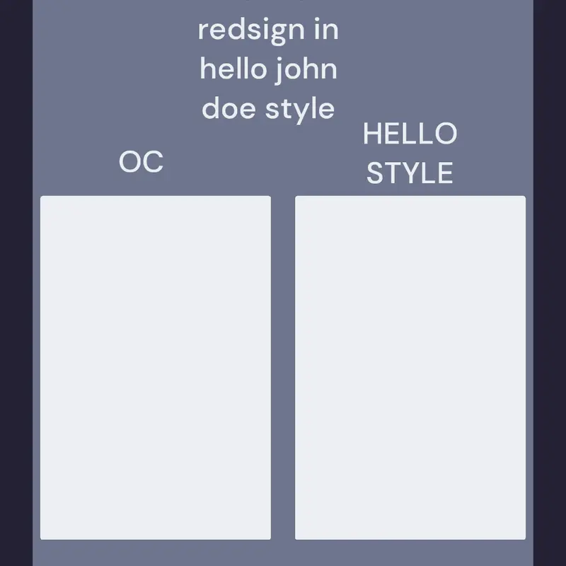Hello john doe style by @bluududHp