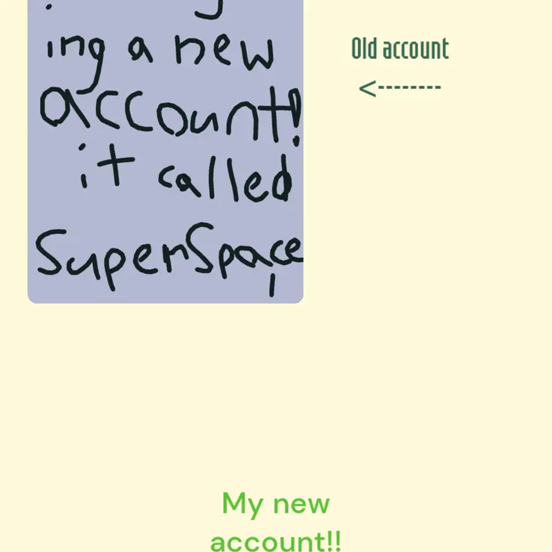 I made a new account!! by @SuperSpace1