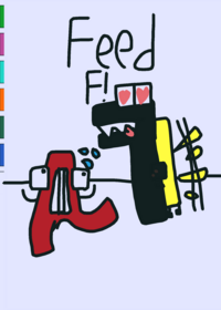 Feed F the hungry letter
