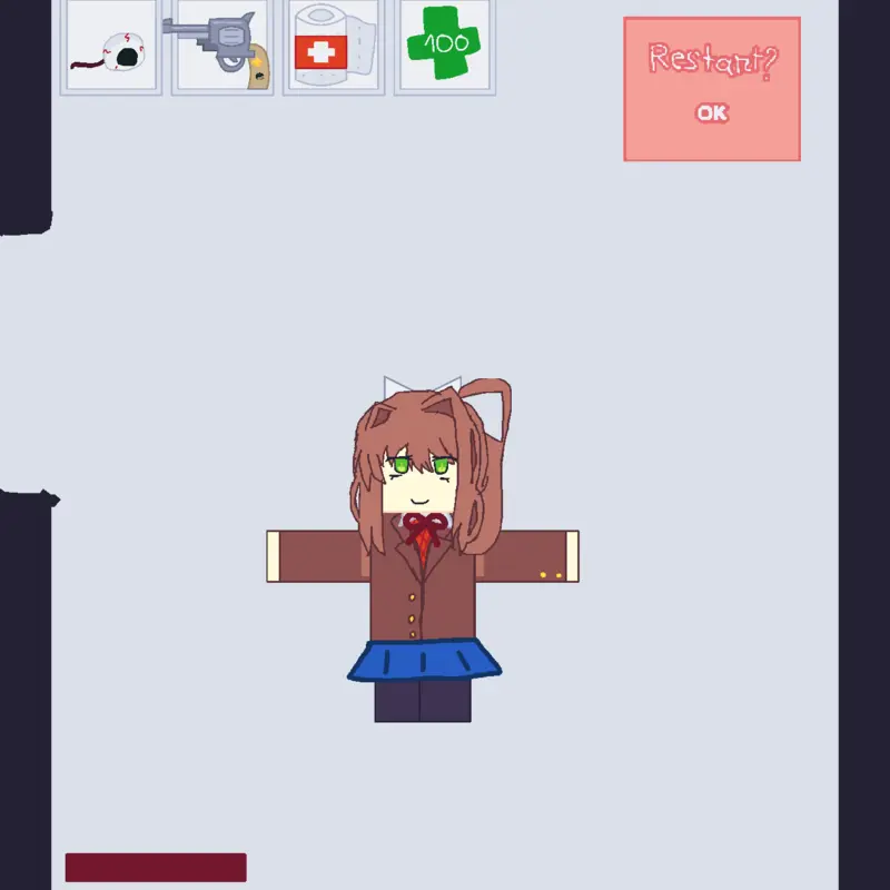 Doki doki literature club Monika ragdoll by @Noven-flower
