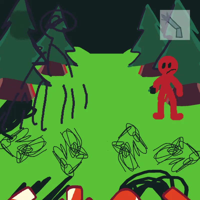 Shadow vs red man by @hestempolakiem
