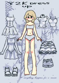 This is a Y2K dress up game!!