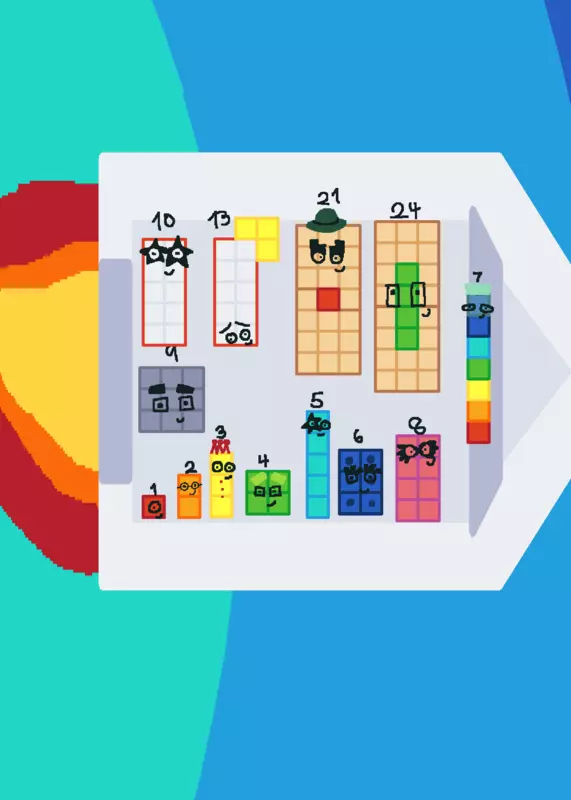Numberblocks in Space by @Numberblock362880