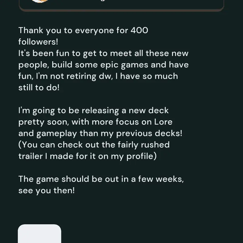 400 Followers! by @StrangeGameA