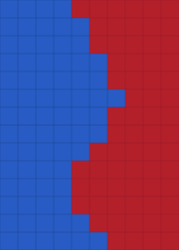 The Endless War Of Blue And Red credits to...