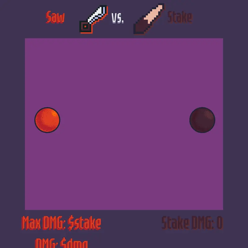 Saw 🪚 vs 🌲 Stake by @RandomPerson9