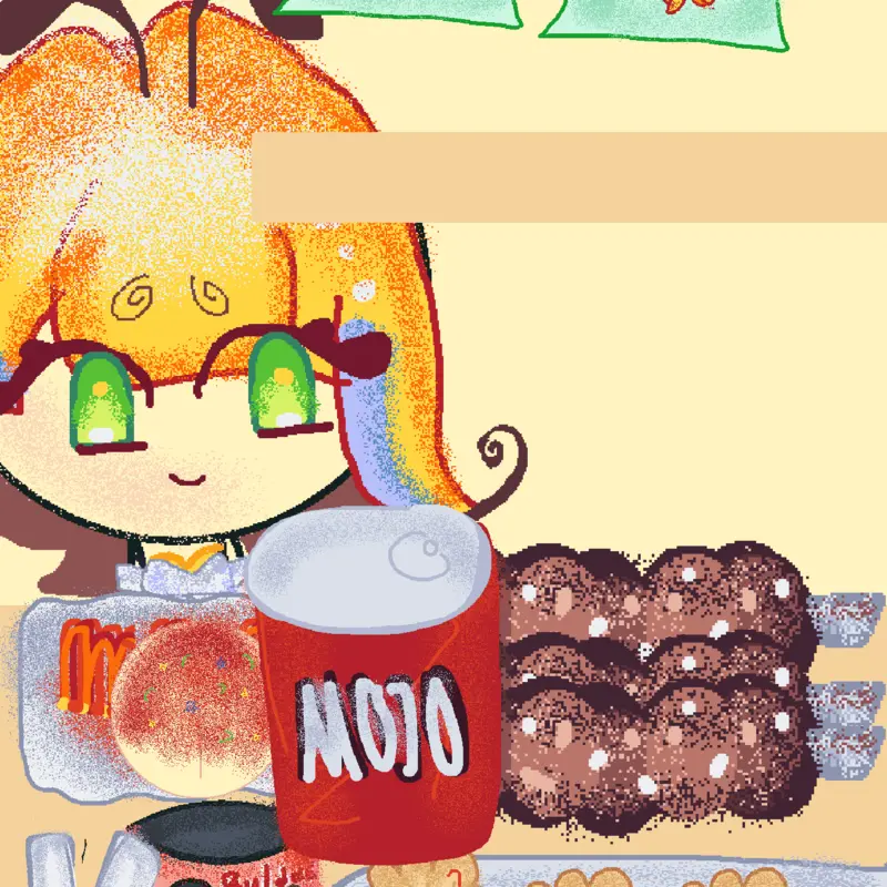 Spicy food mukbang...  With sugarfly!! by @PulpoCookieee