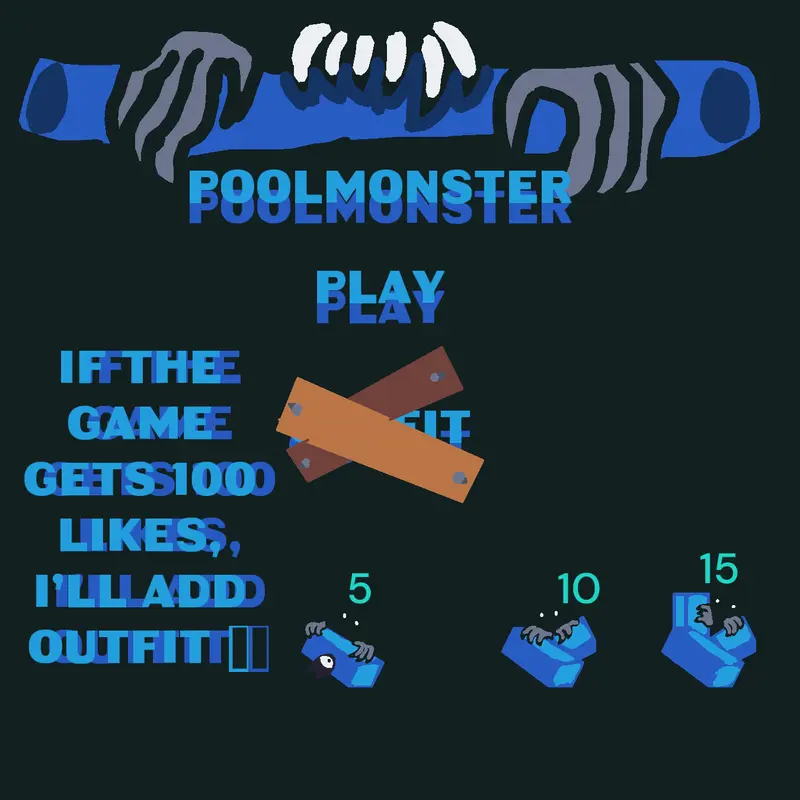 Pool monster by @juicypickle