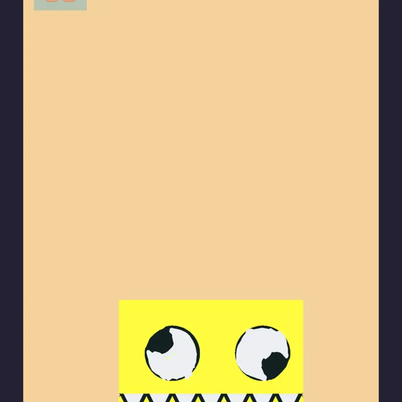 A funny yellow biting cube game by @OcCreator