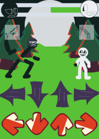 Derpy guy vs serious dude