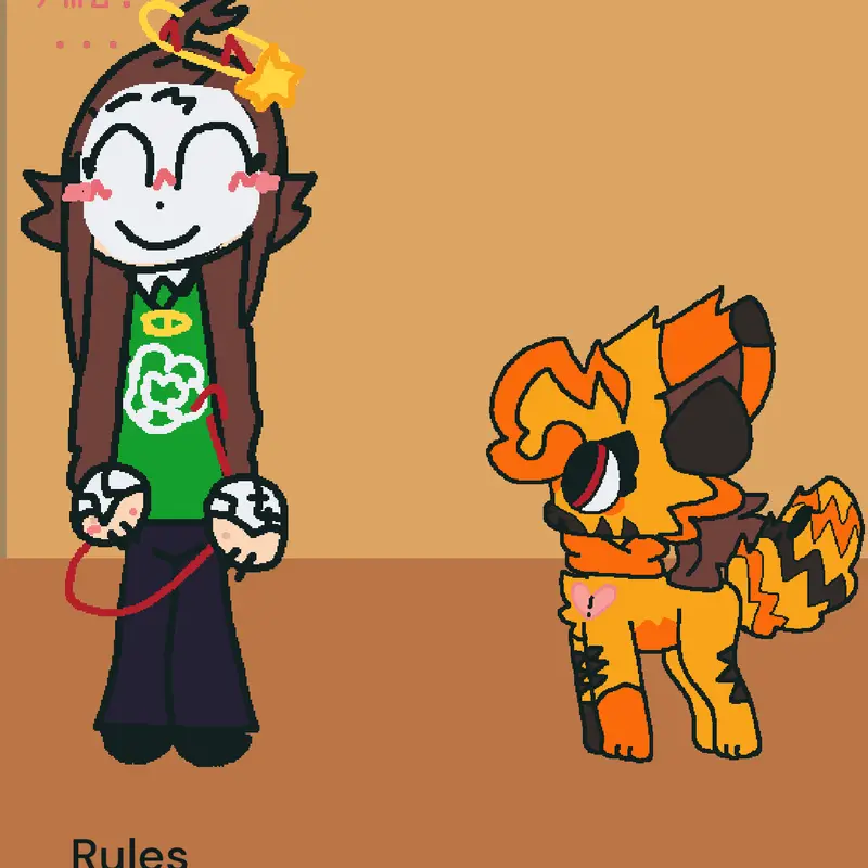 Flagy meets her Irl by @Flagytiger