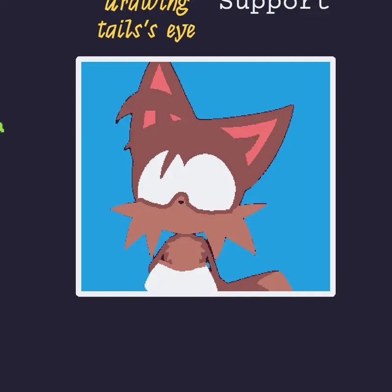Drawing tails eye by @Jake_Junior_Jake_Senior
