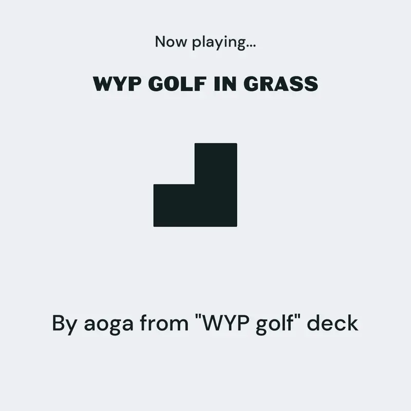 WYP golf music by @aoga