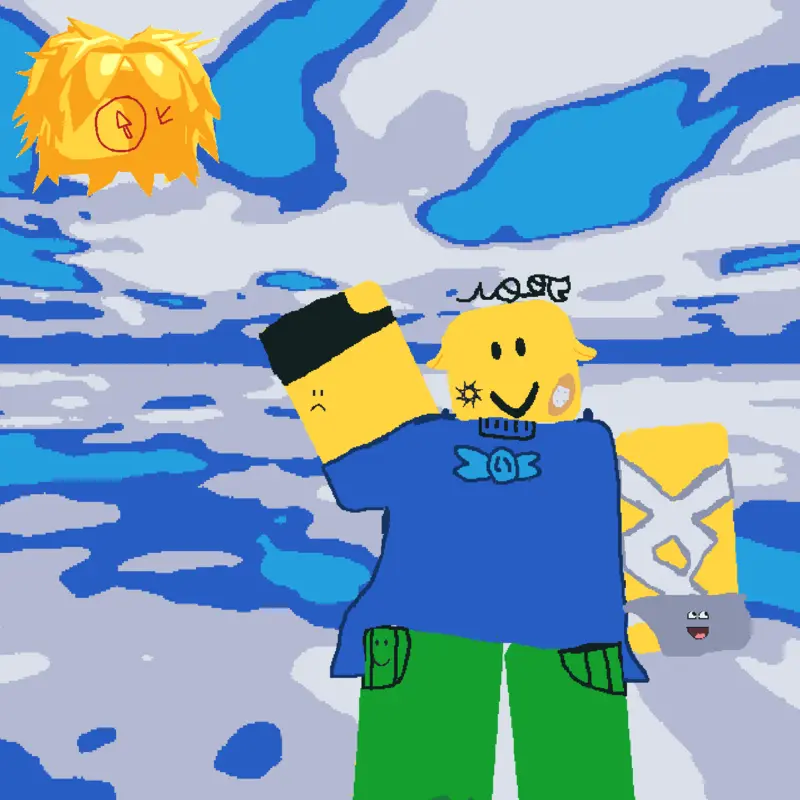 Cute art noob by @its_fire_spawn