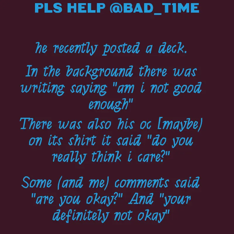 PLEASE HELP by @1_chance_fangirl111