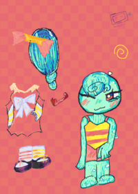 Dandys world puzzle/dress up ig idk