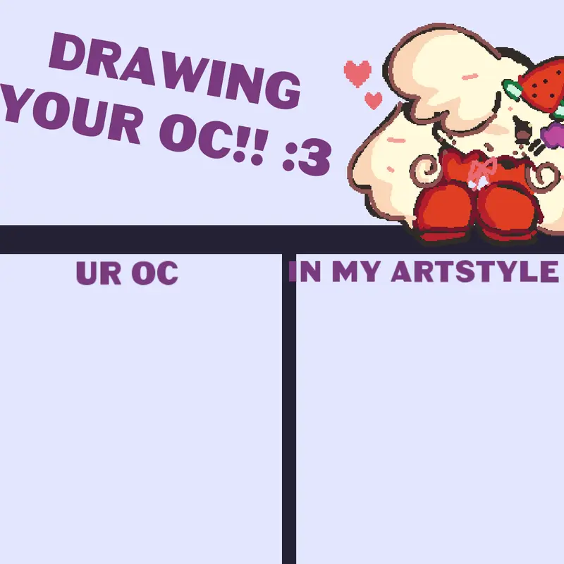 drawing ur ocs.. uwu by @MobMC