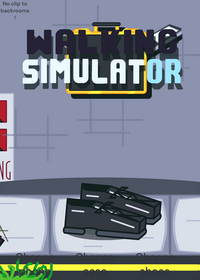 Business walking simulator in a modern city...