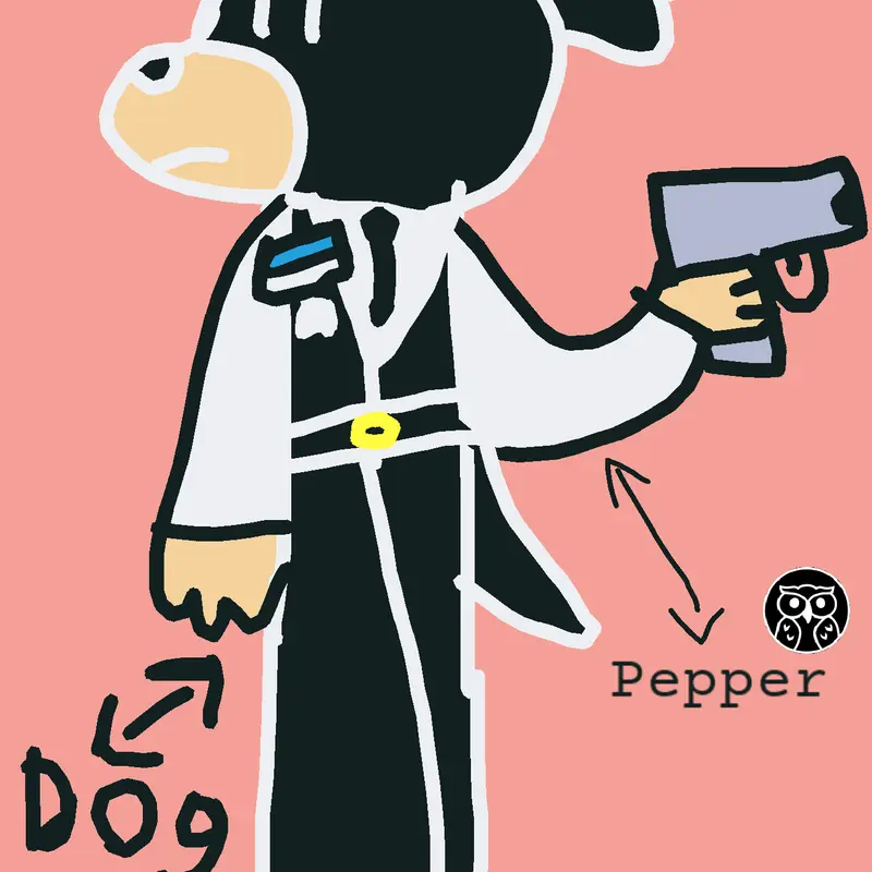 Secret agent into pepper #art by @l00k0ut3d_t0m_j3rry