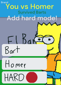 You vs homer, add mode is easy