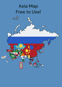 Asia Map Free to Use!