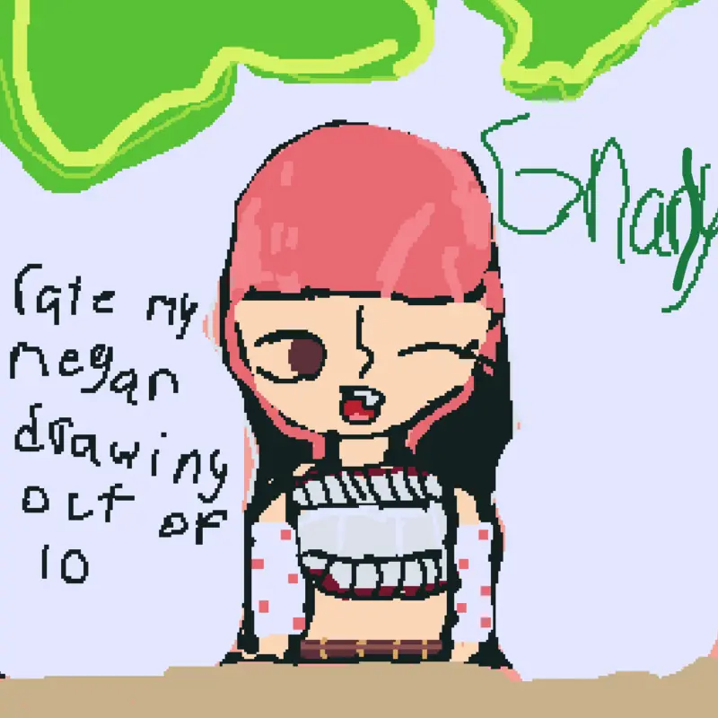 Megan from katseye 😜 by @A_KAND1_K1D