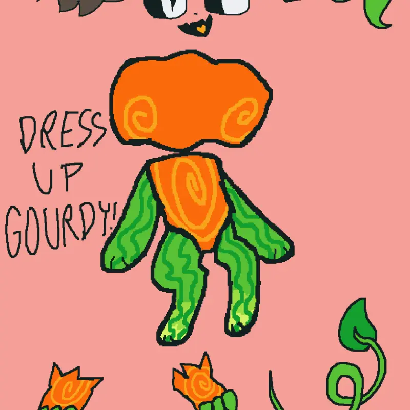 Dress up Gourdy! by @D1N0SN0R3SH3LLYL0V3R